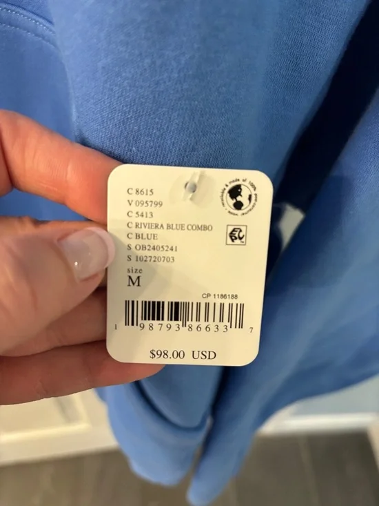 FP Movement Final Call Logo Hoodie in Riviera Blue, size Medium, NWT - Picture 8 of 11